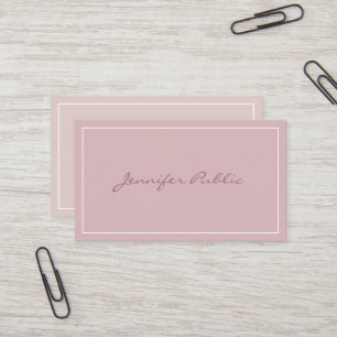 Tarjeta De Visita Modernos colores sencillos y elegantes