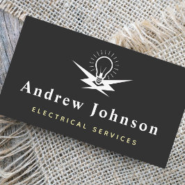 Tarjeta De Visita Modernos servicios de luz eléctrica para lámparas 