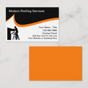 Tarjeta De Visita Modernos servicios de revestimiento Diseño audaz