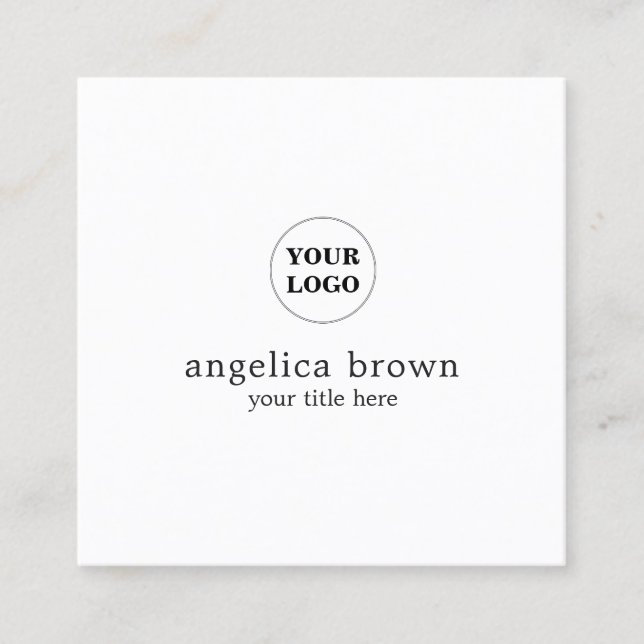 Tarjeta de visita modificada para requisitos (Anverso)