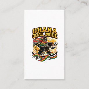 Tarjeta De Visita Modo Gol de Ghana Esqueleto Delantero Naciones Str