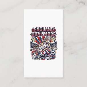 Tarjeta De Visita Modo Gol de Inglaterra Esqueleto Delantero Nacione