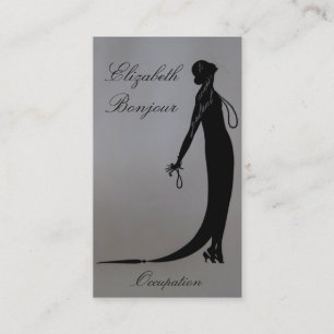 Tarjeta De Visita Moi Fashion Plate ~ Business Card Art Nouveau
