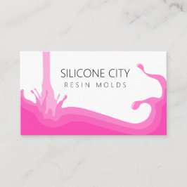 Tarjeta De Visita Molde de resina de silicona