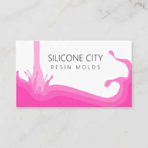 Tarjeta De Visita Molde de resina de silicona