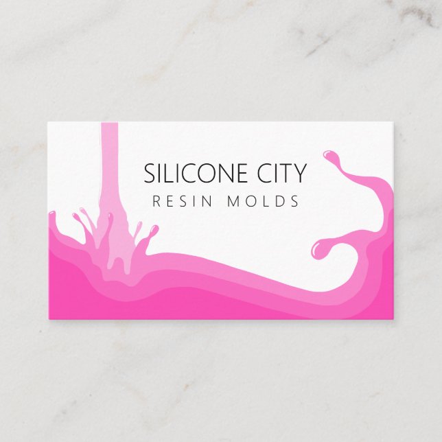 Tarjeta De Visita Molde de resina de silicona (Anverso)