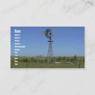 Tarjeta De Visita Molino de viento