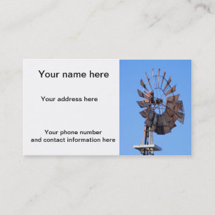 Tarjeta De Visita Molino de viento 1