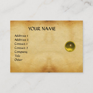 Tarjeta De Visita MON TOPAZ, SAPHIRE, pergamino brillante