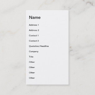 Tarjeta De Visita Mona Lisa