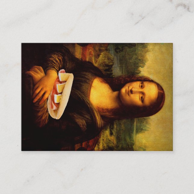 Tarjeta De Visita Mona Lisa ama a Panini (Anverso)