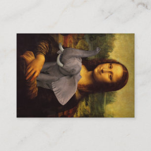 Tarjeta De Visita Mona Lisa ama elefantes