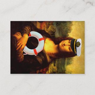 Tarjeta De Visita Mona Lisa ama los barcos
