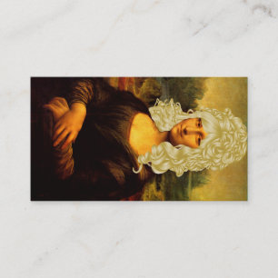 Tarjeta De Visita Mona Lisa cambió su peinado
