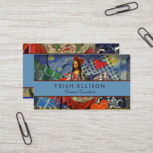 Tarjeta De Visita Mona Lisa Diversión Zodíaco Caprichoso 