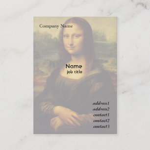Tarjeta De Visita Mona Lisa por Leonardo Da Vinci