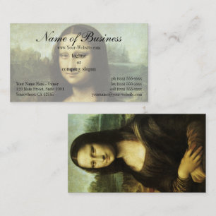 Tarjeta De Visita Mona Lisa (también conocida como La Gioconda) por