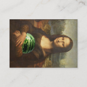 Tarjeta De Visita Mona "Melona" Lisa ama las sandías dulces