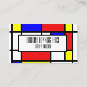 Tarjeta De Visita "Mondrian inspiró "