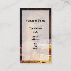 Tarjeta De Visita Monedas de diez centavos, dólares y oro