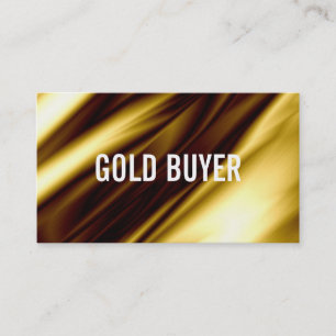 Tarjeta De Visita Monedas plateadas para el comprador de oro