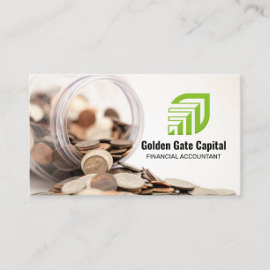 Tarjeta De Visita Monedas   Profesional financiero