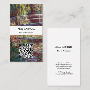 Tarjeta De Visita Monet - Estanque de nenúfares, Armonía Rosa - Códi