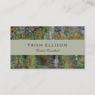 Tarjeta De Visita Monet Garden Vetheuil Impresionim Pintura
