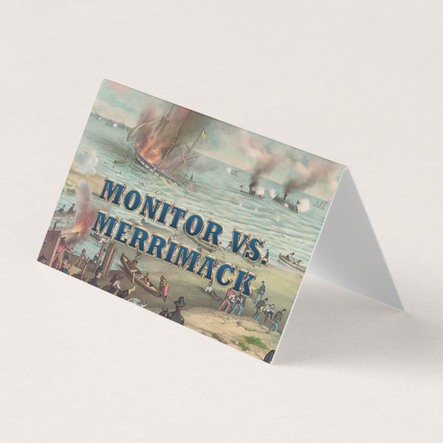 Tarjeta De Visita Monitor de ABH contra Merrimack (Anverso)