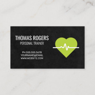 Tarjeta De Visita Monitor de corazón   Entrenador personal   Gimnasi