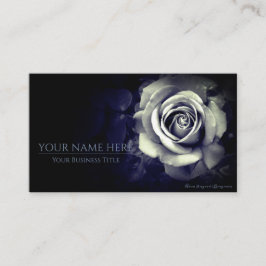 Tarjeta De Visita Monochrome Rose：Business Card