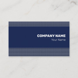 Tarjeta De Visita Monocromo azul fino pequeño Rhombus