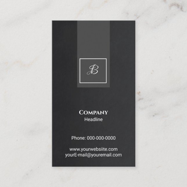 Tarjeta de visita monográfica (Anverso)