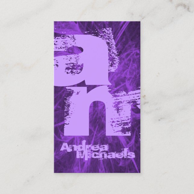 Tarjeta de visita monográfica de dos tonos (Anverso)