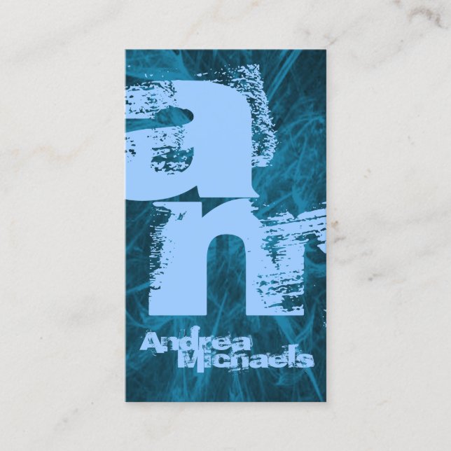 Tarjeta de visita monográfica de dos tonos (Anverso)