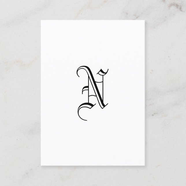 Tarjeta De Visita Monograma (Anverso)