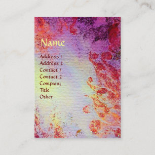 TARJETA DE VISITA MONOGRAMA ABSTRACTO DE MÁGICA DE ORO