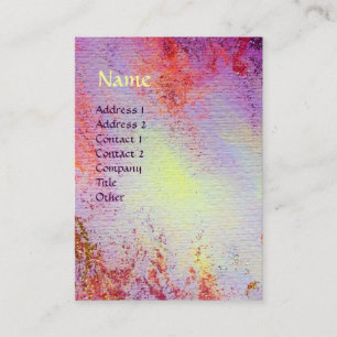 TARJETA DE VISITA MONOGRAMA ABSTRACTO DE MÁGICA DE ORO