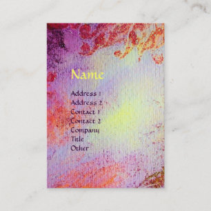 TARJETA DE VISITA MONOGRAMA ABSTRACTO DE MÁGICA DE ORO