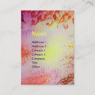 TARJETA DE VISITA MONOGRAMA ABSTRACTO DE MÁGICA DE ORO