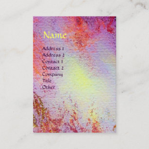 TARJETA DE VISITA MONOGRAMA ABSTRACTO DE MÁGICA DE ORO