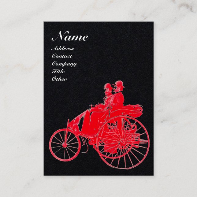 Tarjeta De Visita MONOGRAMA AUTOMOTIVO DE REPARACIÓN AUTOMÁTICA Blan (Anverso)