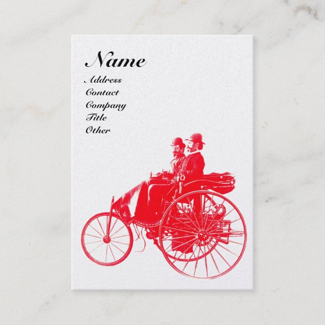 Tarjeta De Visita MONOGRAMA AUTOMOTIVO DE REPARACIÓN AUTOMÁTICA Perl (Anverso)