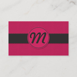 Tarjeta De Visita Monograma con textura