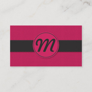 Tarjeta De Visita Monograma con textura