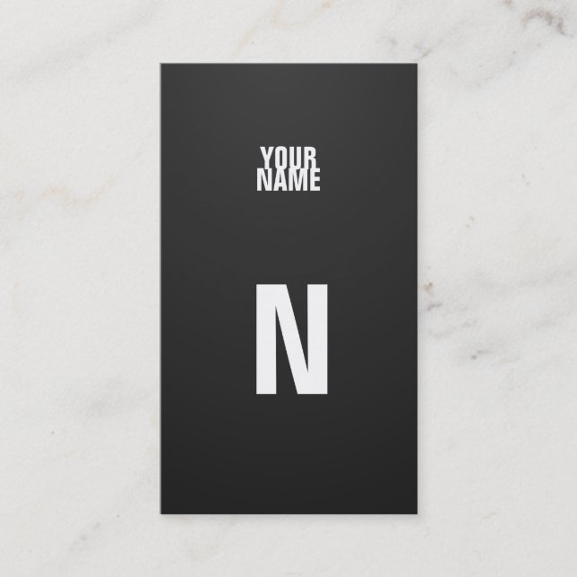 Tarjeta De Visita Monograma condensado (Anverso)