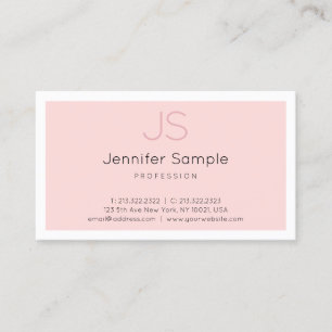 Tarjeta De Visita Monograma creativo Diseño sencillo Profesional de