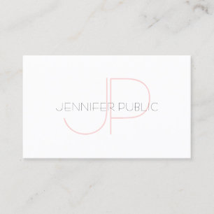 Tarjeta De Visita Monograma creativo Minimalista moderno llano intel