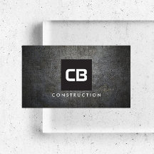 Monograma cuadrado negro Construcción Metalizado g