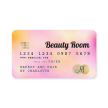 Monograma de belleza femenina de color rosa perla 